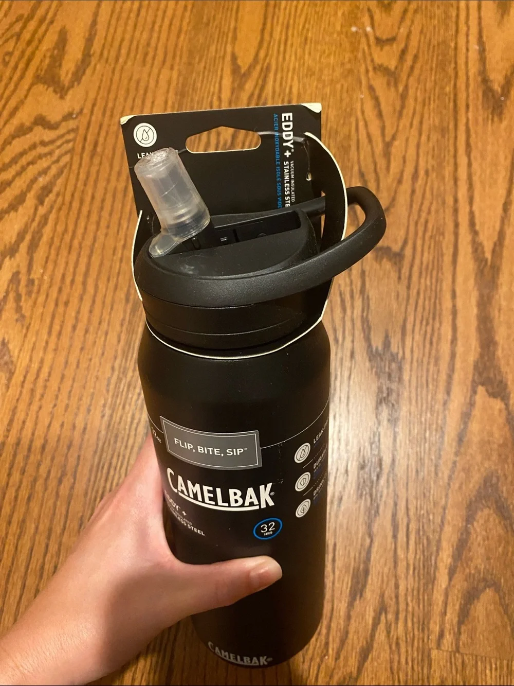 NWT CamelBak Eddy+ Black Stainless Bottle